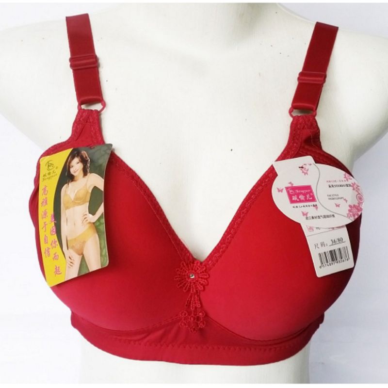 BH BRA FENGYUER FF HUANG NO 128 TANPA KAWAT KAIT 3 CUP C