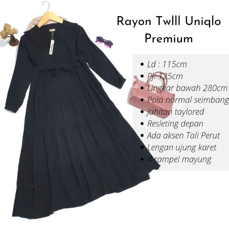 DRESS RAYON TWILL UNIQLO