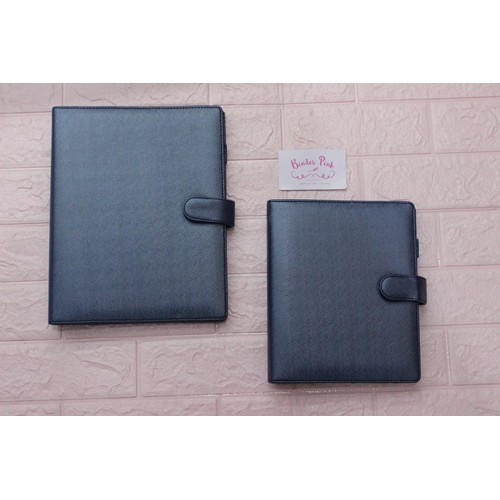 

Binder Prada Metalic Navy 20ring/A5 & 26ring/B5 by binderpinkshop