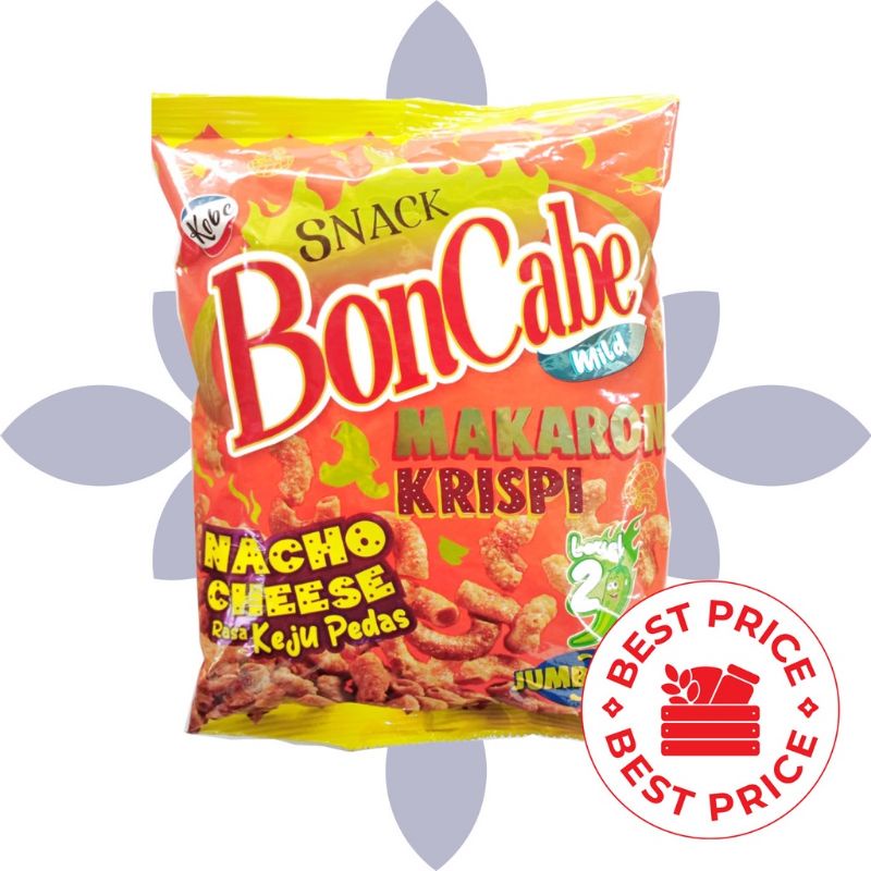 boncabe makaroni crispy nacho cheese level 2 rasa keju pedas 135 gram kemasan JUMBO