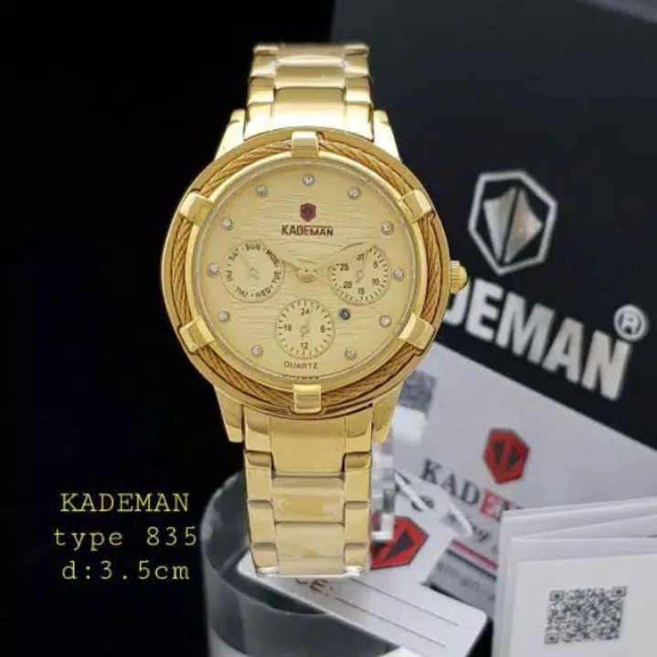 Jam wanita Kademan 835 original tahan air