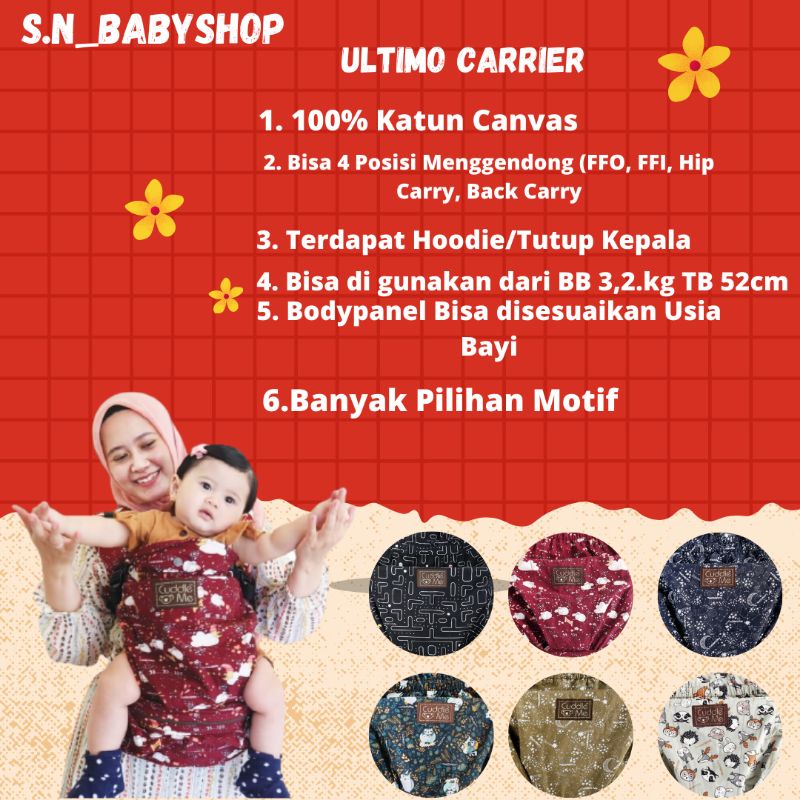 Cuddlme Ultimo/Gendongan Ergonomis/Gendongan SSC Hipseat