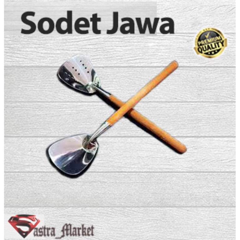 Sodet Jawa / Sodet stainless gagang kayu