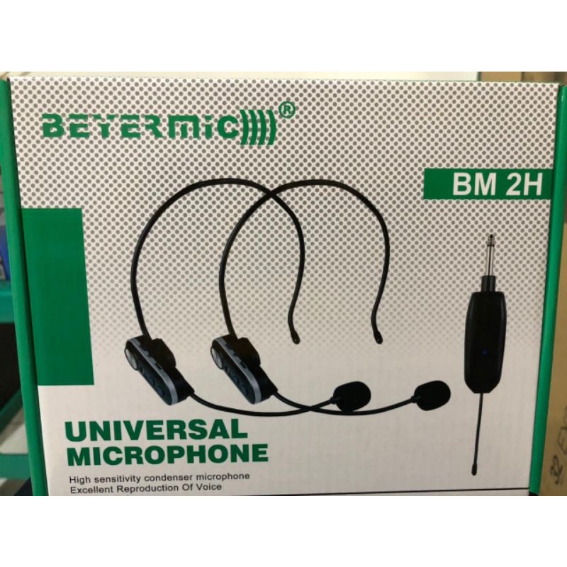 Mic headset wireless bando headset Bayermic BM-2H.original.suara sensitif cocok buat imam