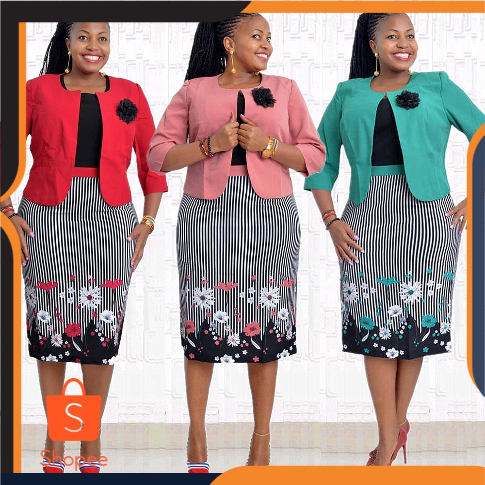 Jumbo Dress 2XL 6XL Afrika Plus Ukuran  Wanita  Dua Potong Ibu Mantel cetak Gaun Jx041