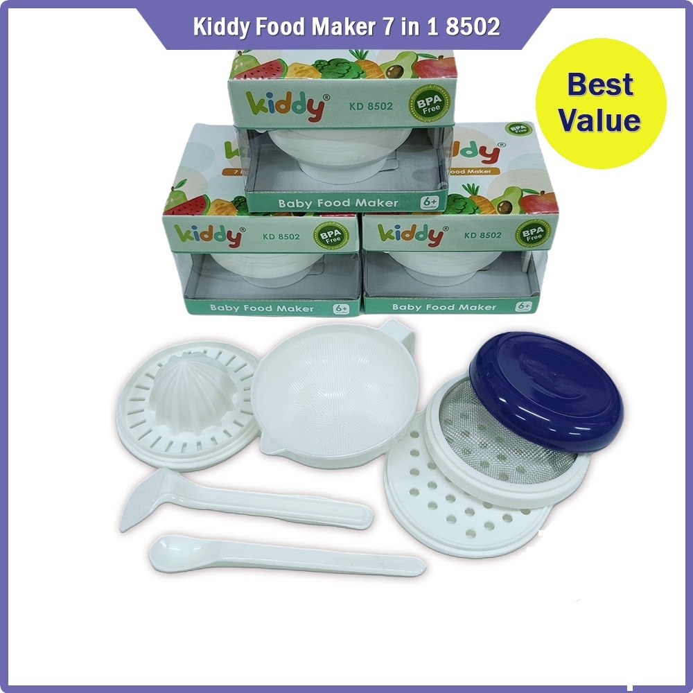 Kiddy Food Maker 7 in 1 Set / Saringan Mpasi Bayi / Alat Pengolah MPASI Food Maker / Mengolah Mpasi