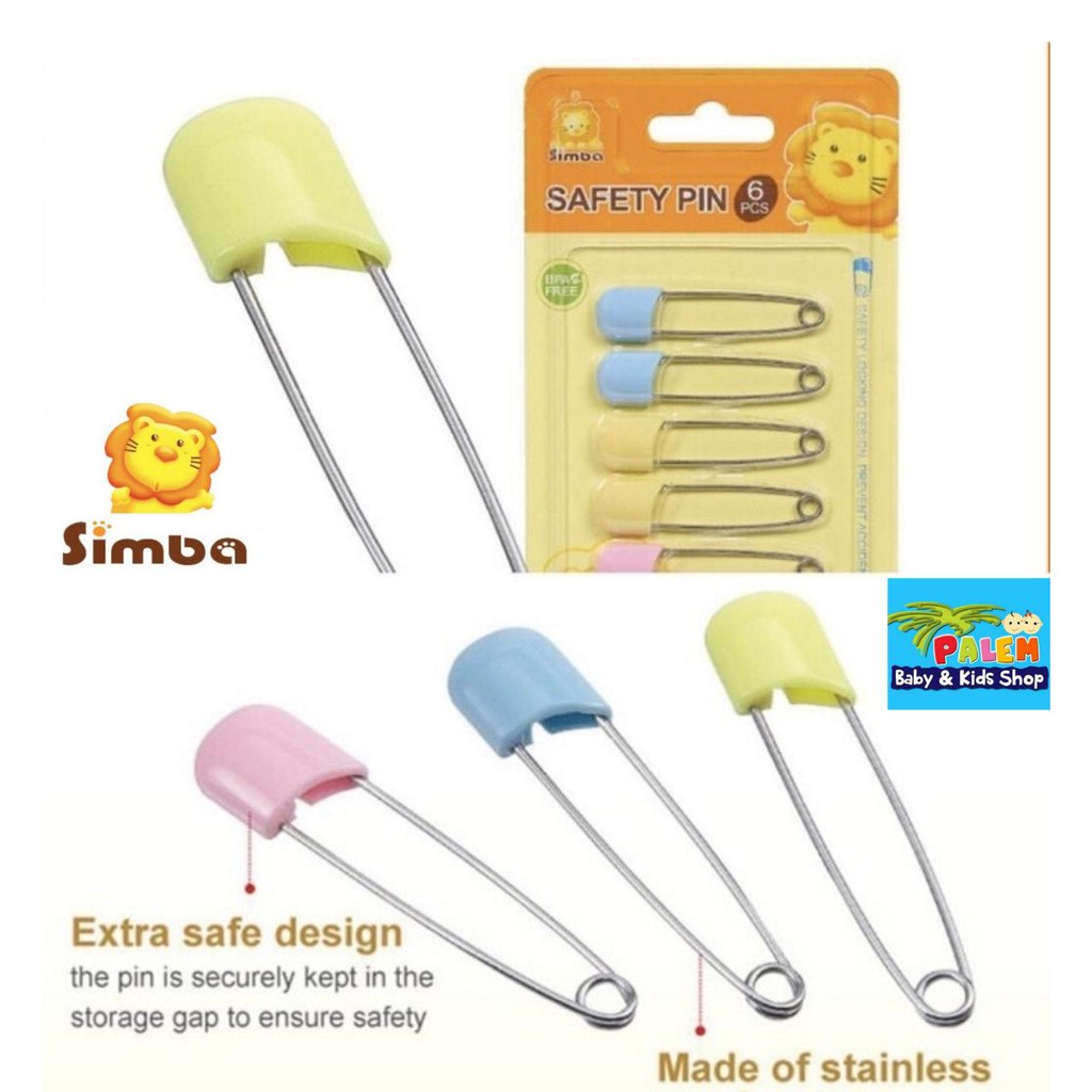 Simba Safety Pin 6pcs 1712/peniti baby