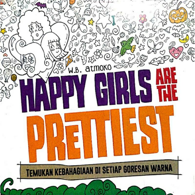 BUKU MEWARNAI ANTI STRESS-HAPPY GIRL ARE THE P