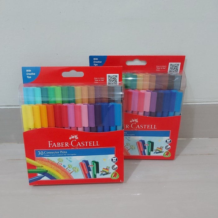 

Wow Spidol Connector Pen 30 Warna Faber Castel Trendi