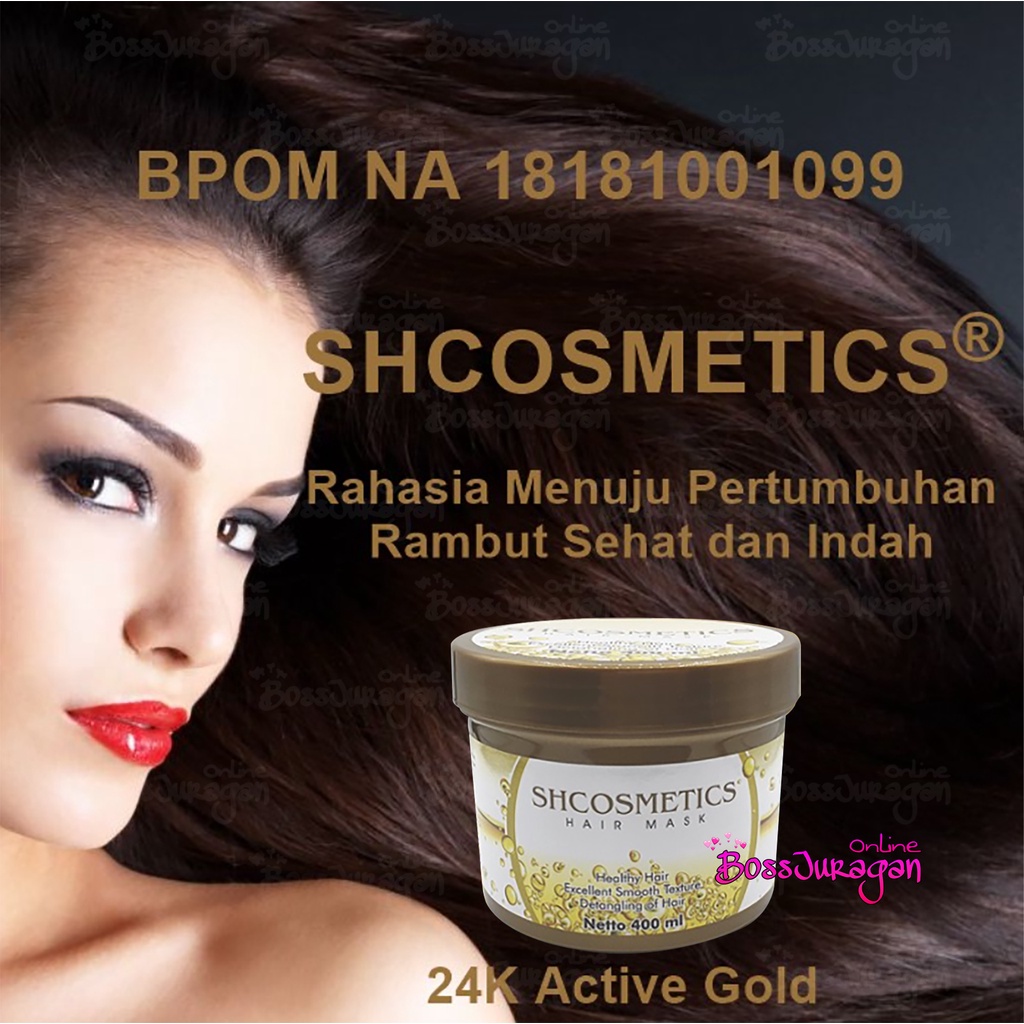(BOSS) SH cosmetics hair mask 24k BPOM / MASKER RAMBUT 24K SHCOSMETICS