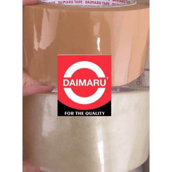 

HOT SALE|BEST SALLER Lakban / Isolasi / Selotip Daimaru Coklat/Bening 2 inch - Putih