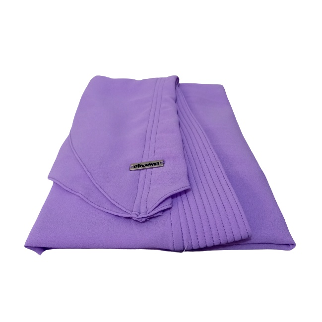 Hijab Instan XL Jumbo Hijab Ceruty 2 Layer Jilbab Instan  By Elhasna-LILAC