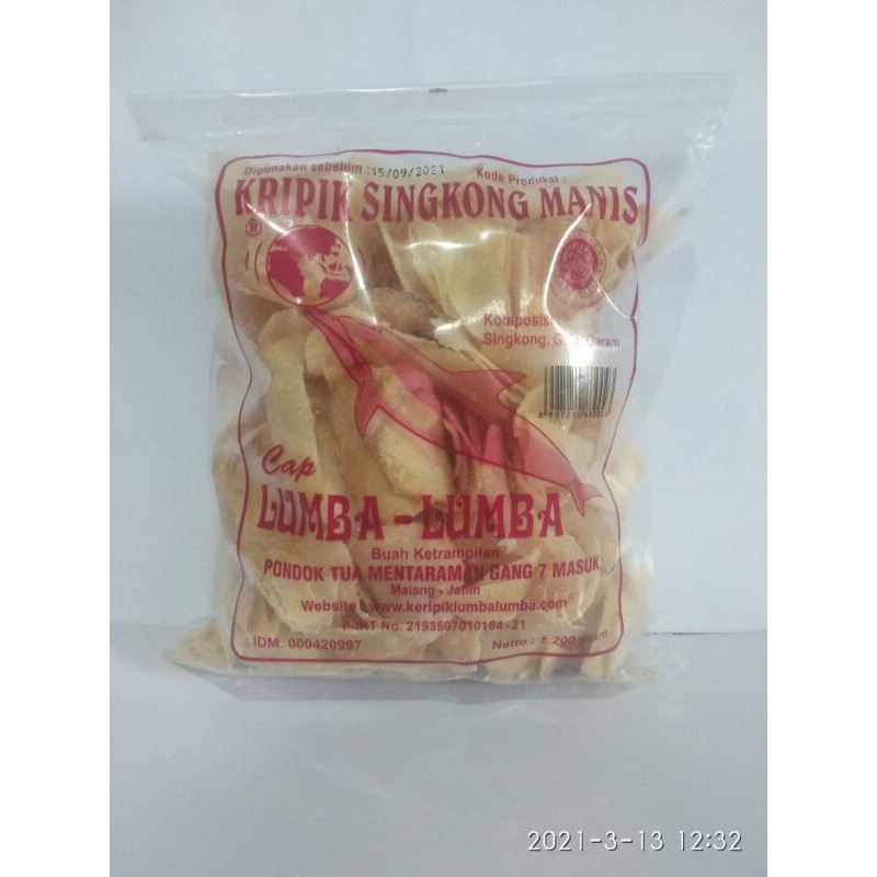 Jual Keripik Singkong Manis Asin Kecil Lumba Lumba Shopee Indonesia