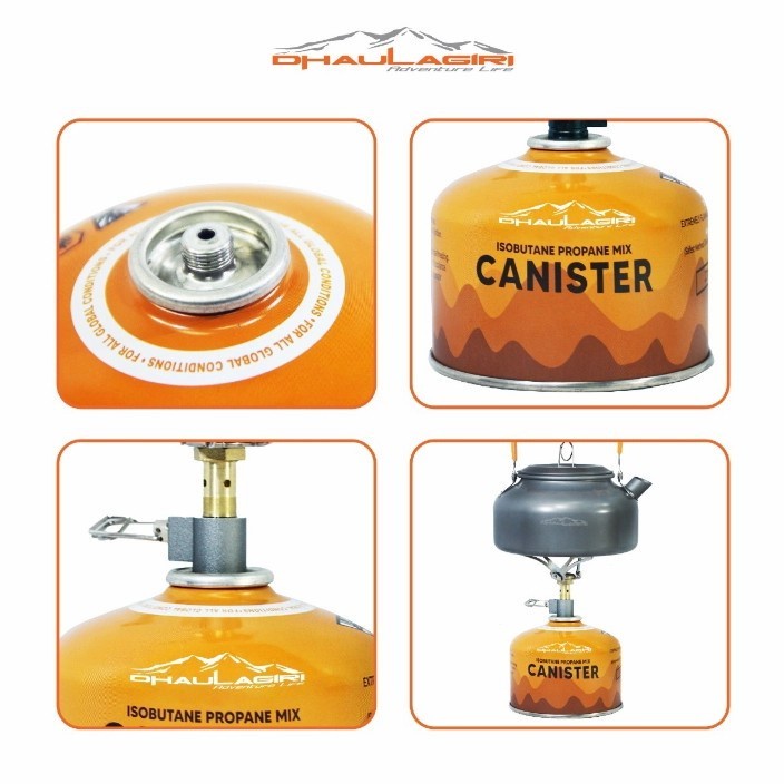 Tabung gas Kosong Kompor camping Canister Ulir Dhaulagiri 220ml