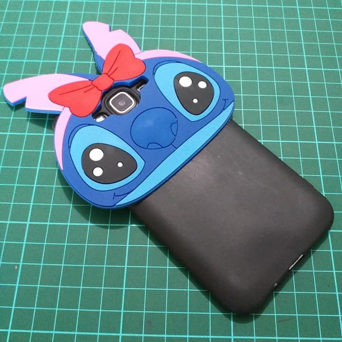 Case Samsung Grand Duos 3D Karakter 3D Softcase Kepala Stitch