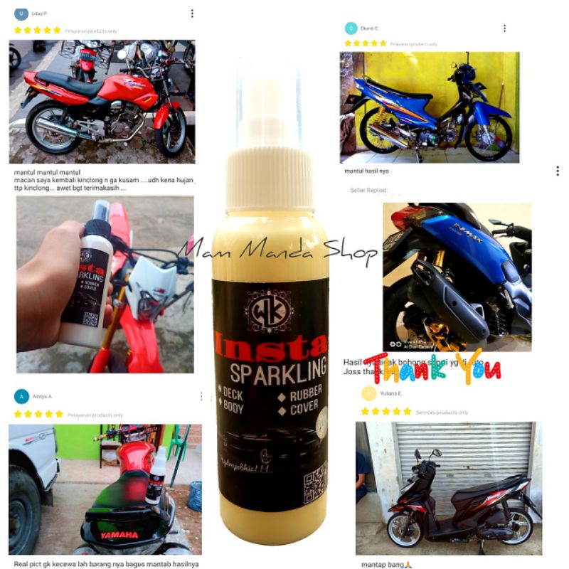 [Paket 3 terbaik] Pengkilap Body Motor &amp; Mobil / Pengkilap Ban / Penghitam Permanen / Poles Motor Mobil / Semirban / Trim Restore / Coating