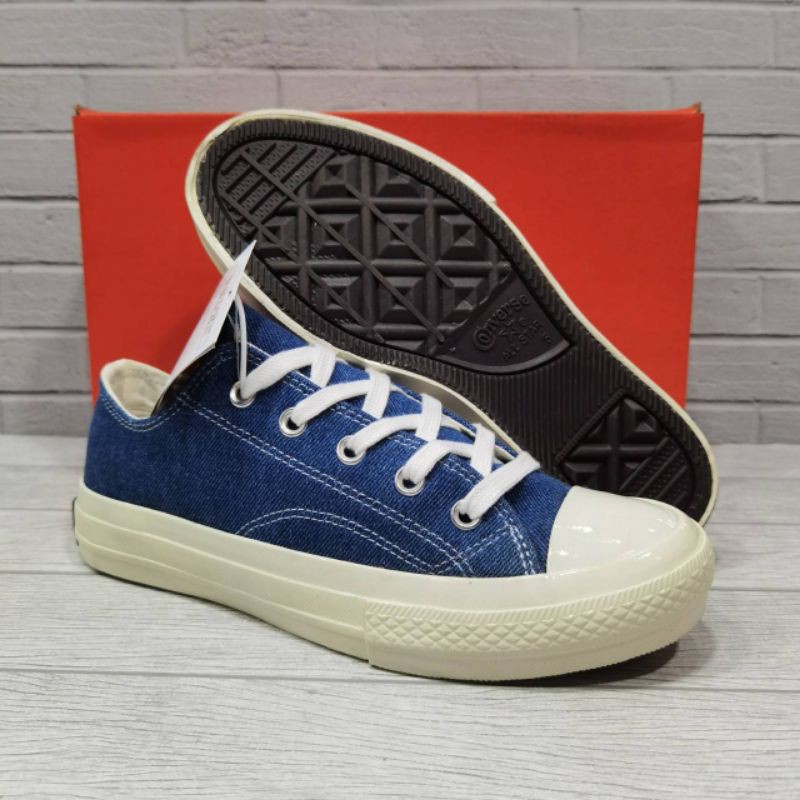 SEPATU SNEAKERS CONVERCE ALL-STAR CHUCK TAILOR 70S DENIM LOW SIZE 36-40