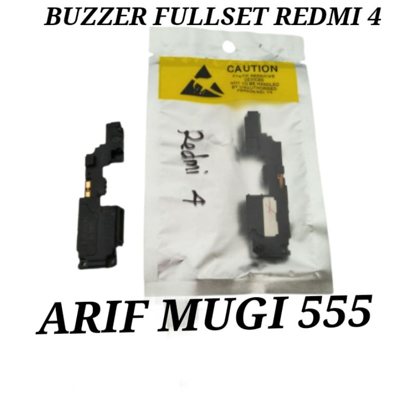 Buzzer Bazzer Loud Speaker Music Fullset Xiaomi Redmi 4 Original