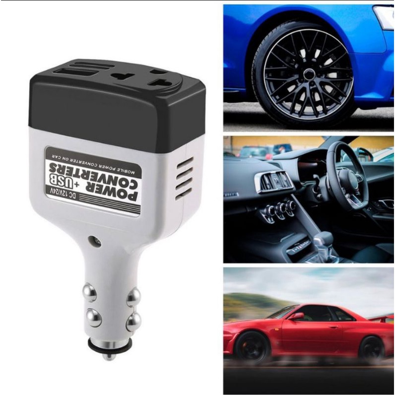 Usb inverter 12v ke 220v ac colokan mobil