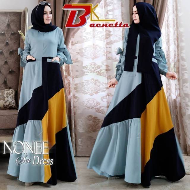 Nonee dress gamis syari baenetta original