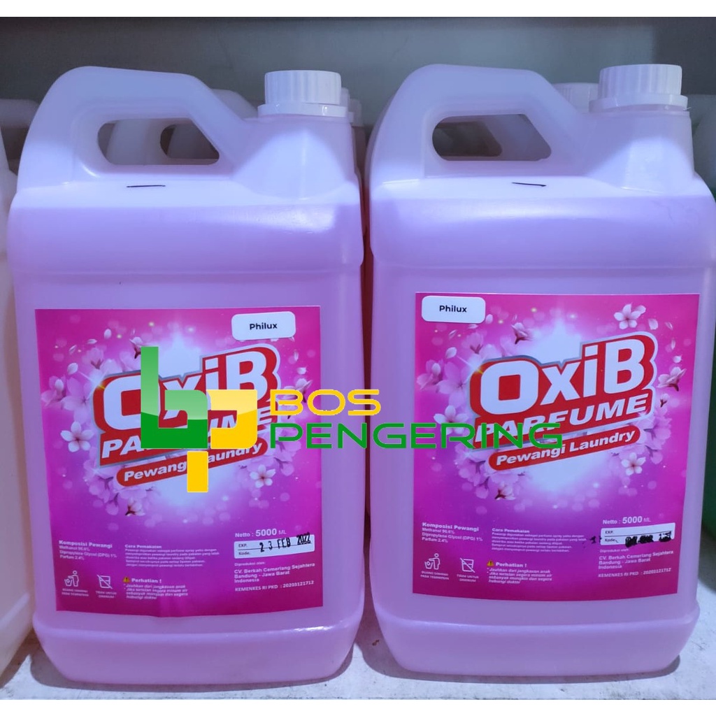 Pewangi Pakaian Laundry OxiB Parfum Aroma Philux 5Liter Soft Fresh