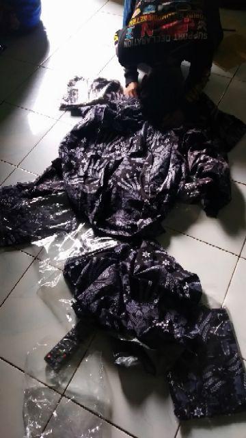 Maura Couple - Sania Ruffle Batik Couple Ori Ndoro Jowi Garansi Termurah Shopee -  Batik Manggar Abu