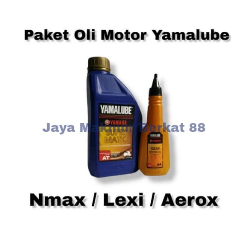 SALE - PAKET OLI YAMALUBE SUPER MATIC + YAMALUBE GEAR 140 ML FOR NMAX AEROX LEXI FREEGO