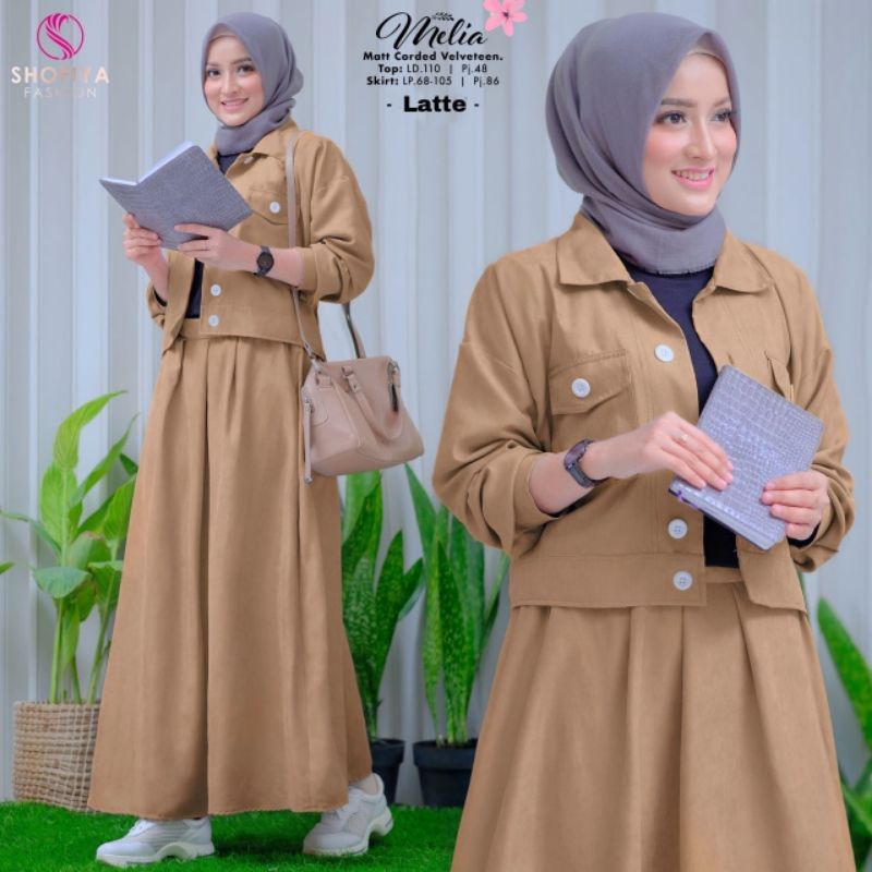 (NEW) SETELAN WANITA FASHION MUSLIM //MELIA SET BY SHOFIYA SOLO