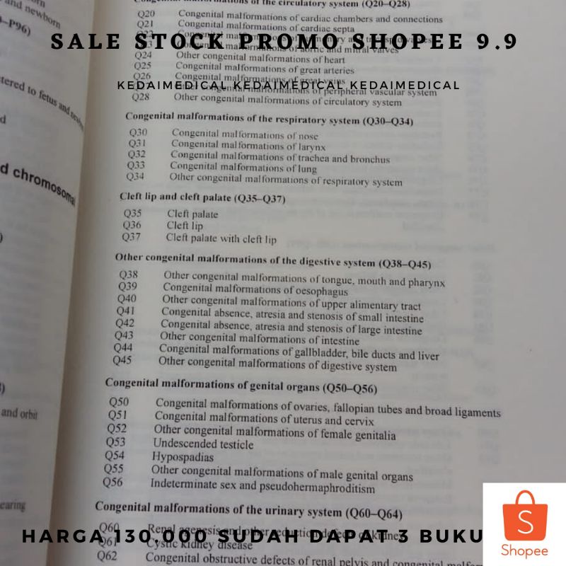 (NEW BUKU REKAM MEDIS) PAKET 3 BUKU ICD-10 VOL.1.2.3 TERMURAH