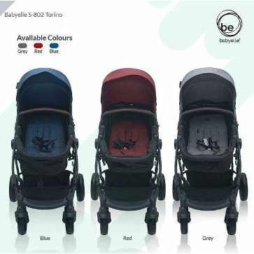 Babyelle Torino Stroller S802 Baby Elle Pram Reversible Seat Kereta dorong bayi bisa hadap ibu