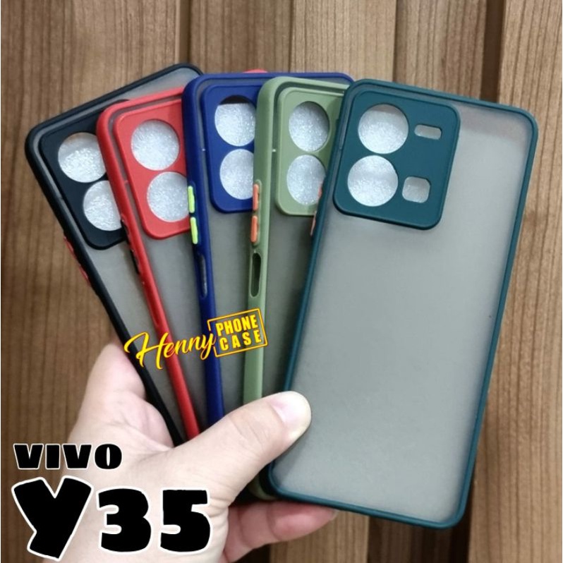 Promo Case Armor VIVO Y35 Y22 V25 Y16 Y21 Y21T Y21S Y33s Soft Case Aero Black Dove Protect Kamera Premium Casing