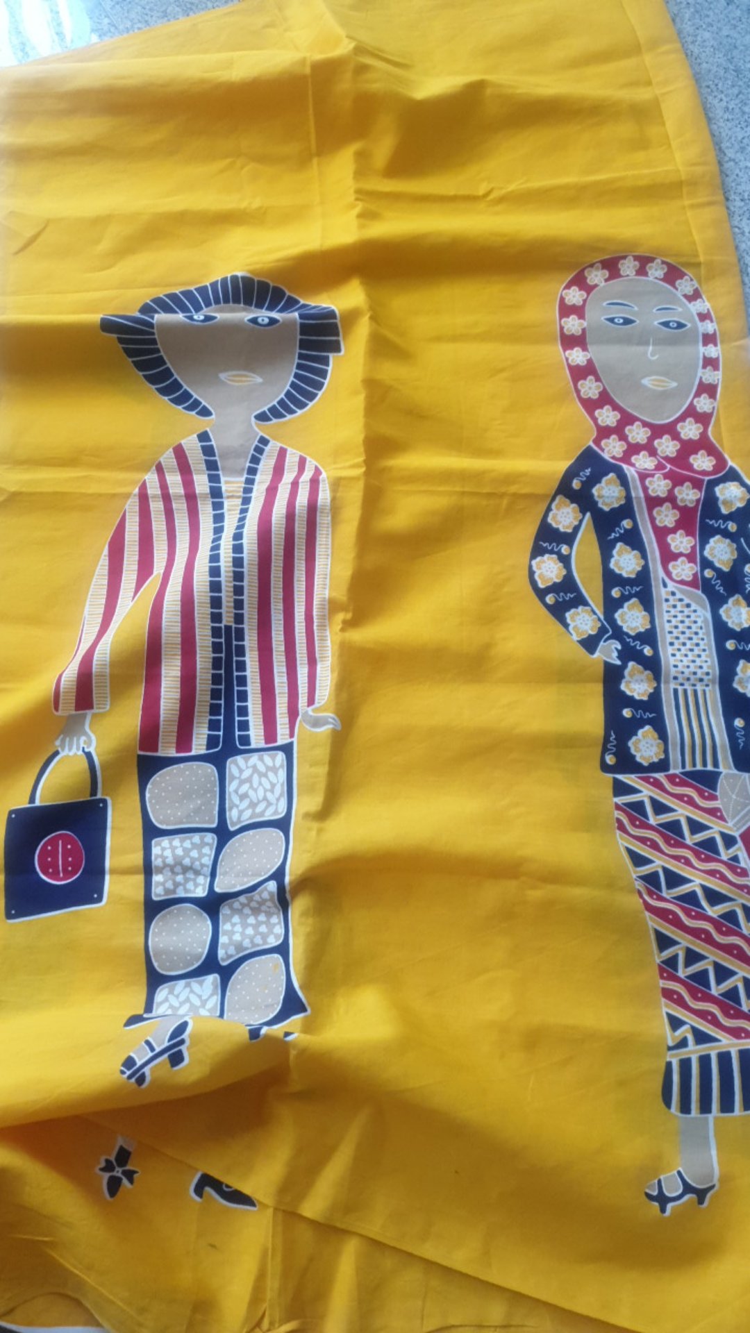 Kain Batik Solo Cabut Alusan Wayang Punokawan