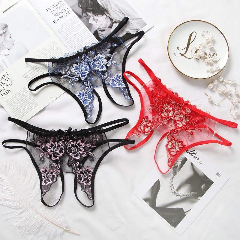 Celana Dalam buka G-String Wanita Victoria Secret Sexy Lingerie C085