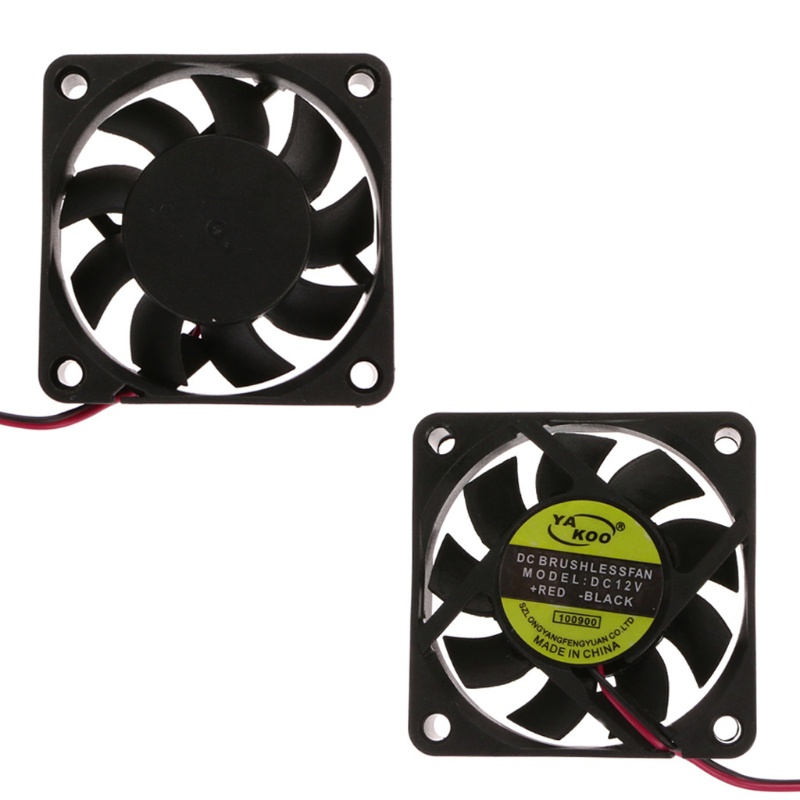 Bt Untuk DC 12V 2-Pin 60x60x15mm PC Komputer CPU System Sleeve-Bearing Cooling Fan60