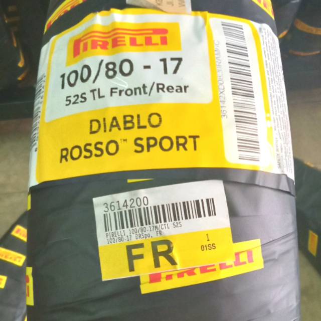 Paketan pirelli uk 100/80-17&130/70-17