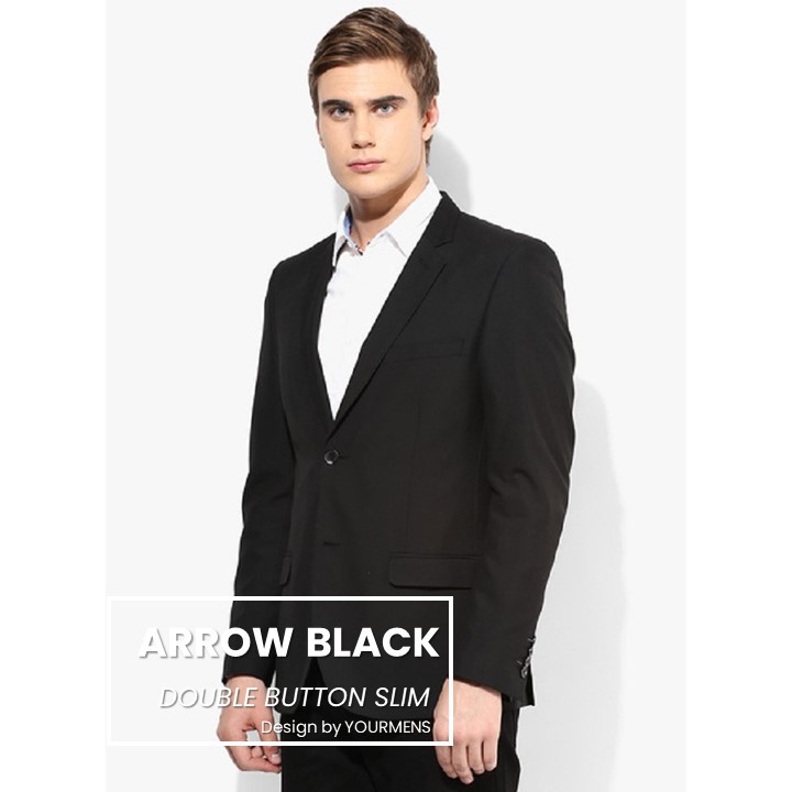 BLAZER PRIA SLIMFIT KEREN ARROW BLACKSTYLE HIGH TWIST ORIGINAL NIKAYU