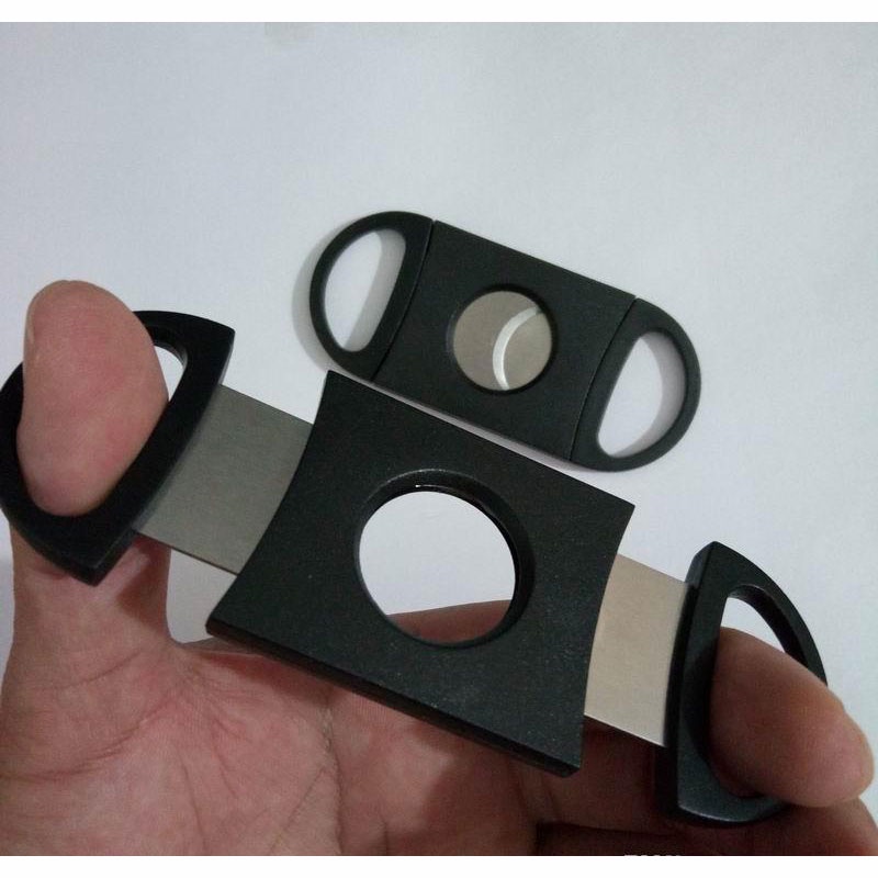 Pemotong Rokok Cerutu Cigar Cutter Guillotine Double Blade