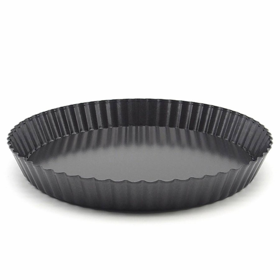 Pizza pan 9 inch with removable bottom / loyang pizza hitam / pie pan