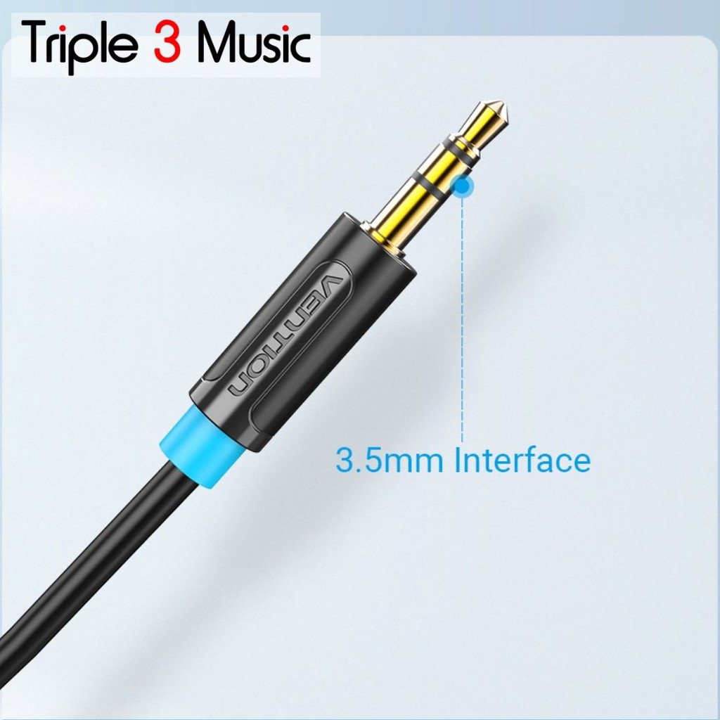 Vention BCF - 3M Kabel 2 Rca ke 3.5mm kabel komputer ke speaker