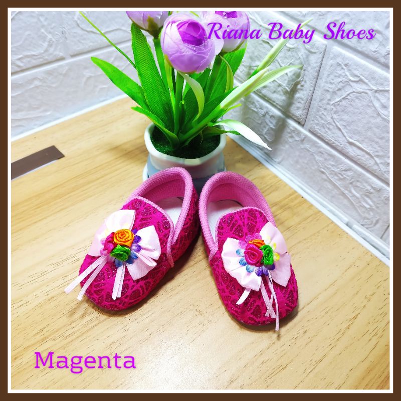 Sepatu Bayi prewalker perempuan motif terbaru RS02 usia 5-15 bulan