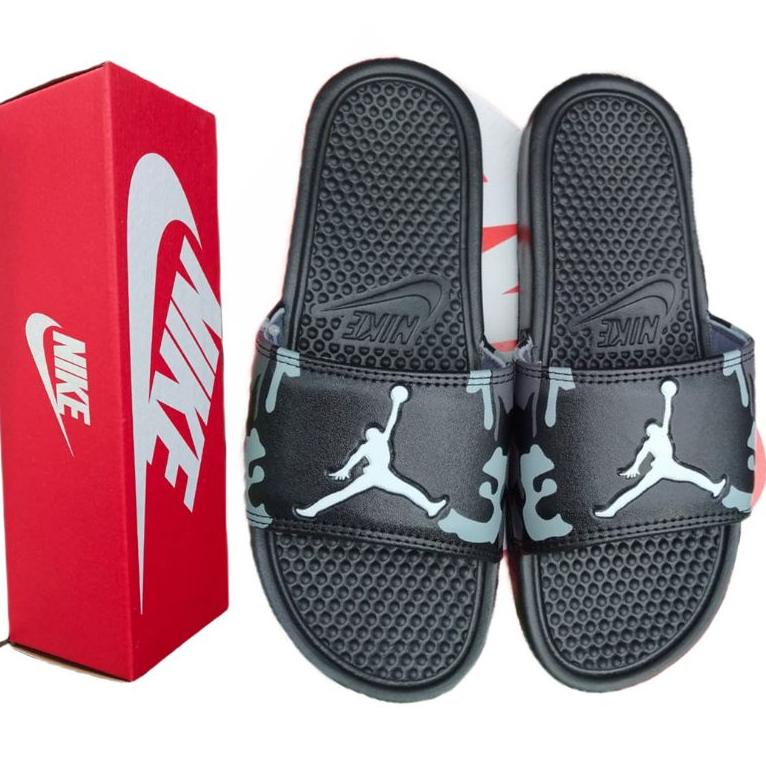 [KODE TCQMV] Sandal Slide Nike Jordan Pria & Wanita/Sandal Slop Nike Jordan/Sendal Slip On Nike Jord