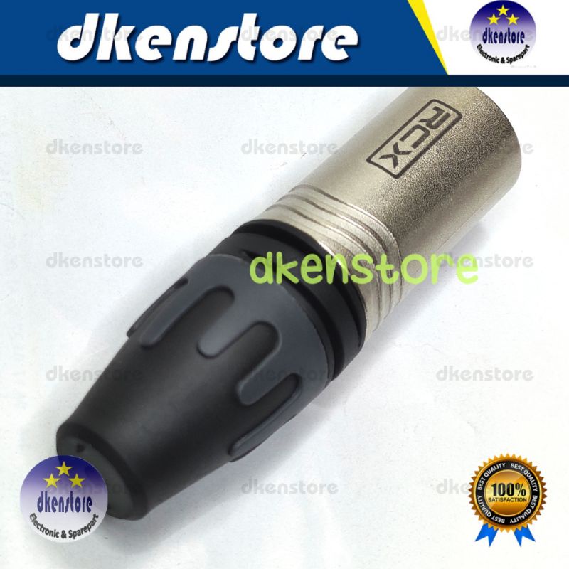 Jek Canon XLR RCX Male konektor Mic Input Cowok