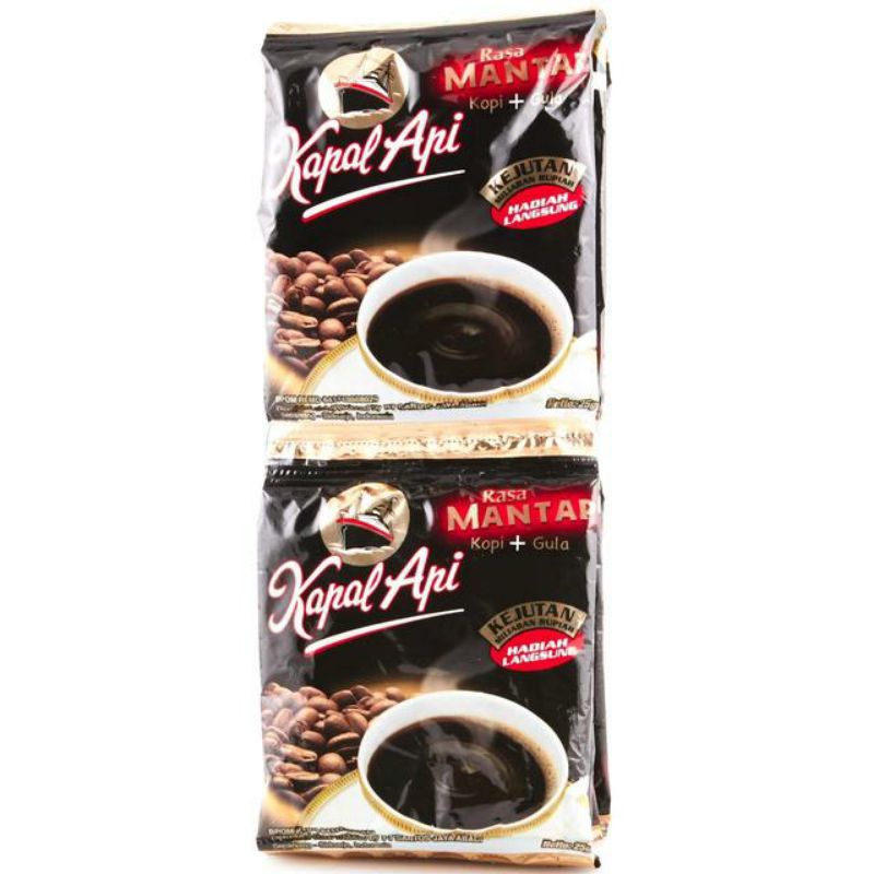 

kopi Kapal api gula mantap 10sachetx25gr