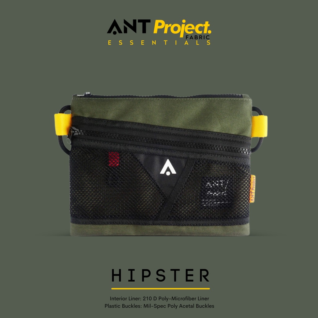 ANT PROJECT - Tas Sacoche Selempang Hipster New Color - Tas Sling Bag - Tas Selempang pria