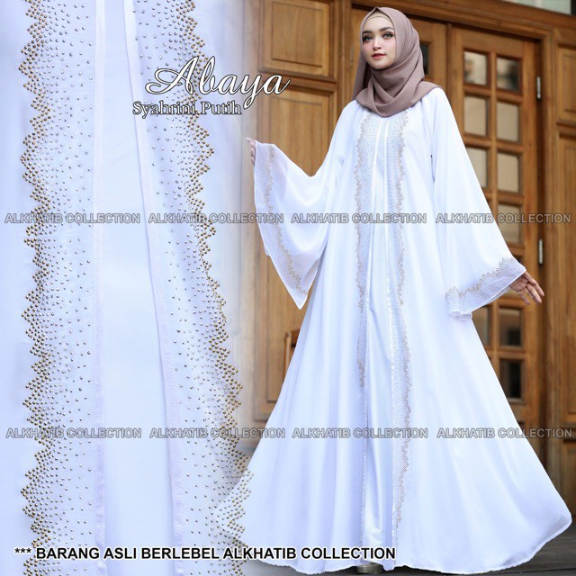 #  NOQBA Exclusive Abaya Pesta Syahrini Gamis Syari Dubai Maxy Dress Arab Cantik Fashion  #