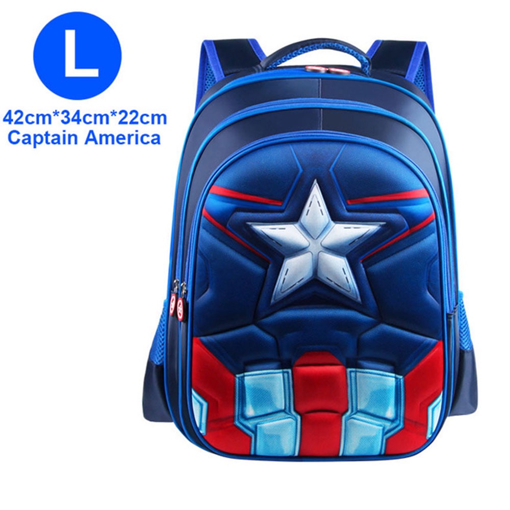 Tas Sekolah Anak Karakter Kartun Captain America - KKH001