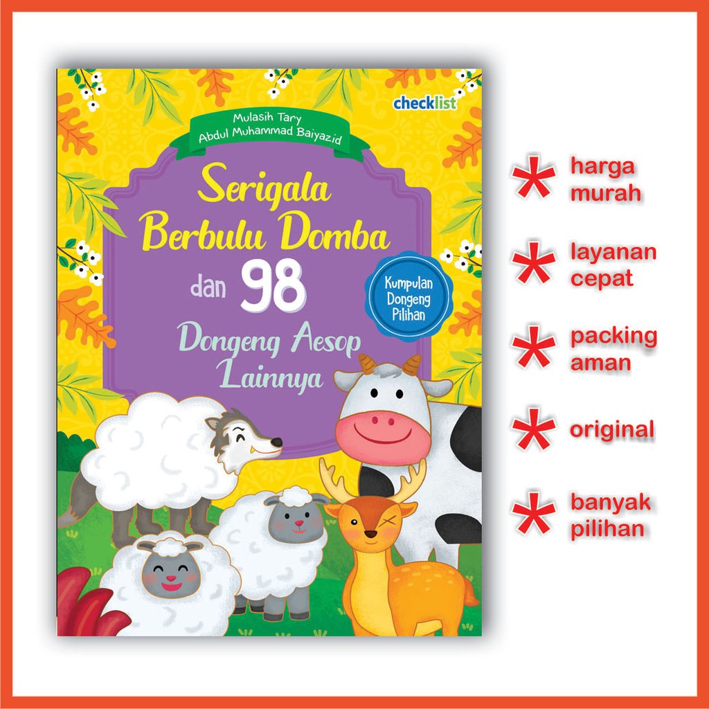 BUKU ANAK SERIGALA BERBULU DOMBA DAN 98 DONGENG AESOP LAINNYA Shopee Indonesia