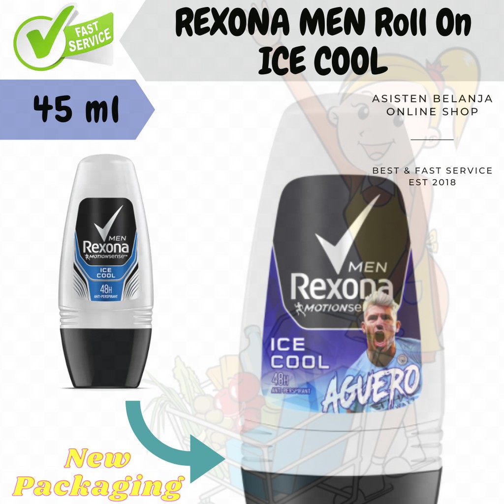 Rexona Men Motion Sense Ice Cool 72jam 45ml 45 ml Roll On Deodorant