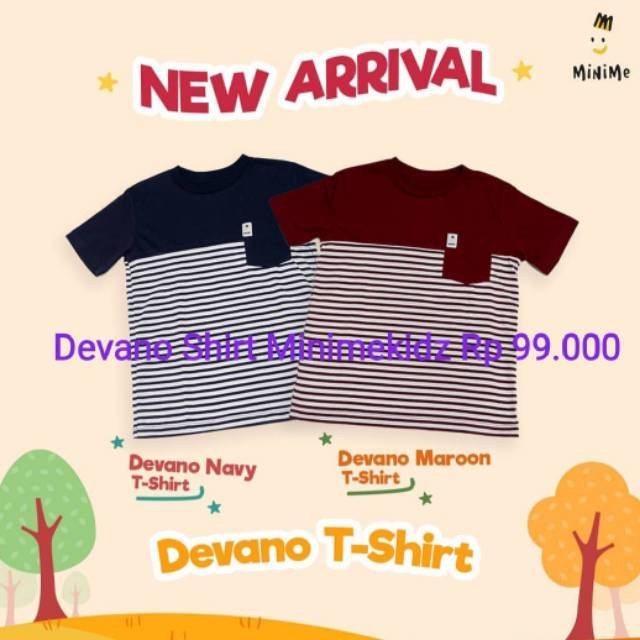 MINIMEKIDZ DEVANO Ivan Gunawan &Rosa Kaos Maroon Or Navy