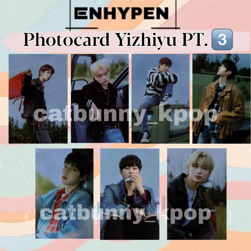 Photocard Yizhiyu pt.3 Enhypen Border Day one unofficial